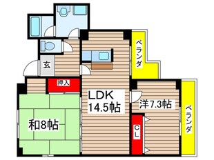 シルク壱番館の物件間取画像